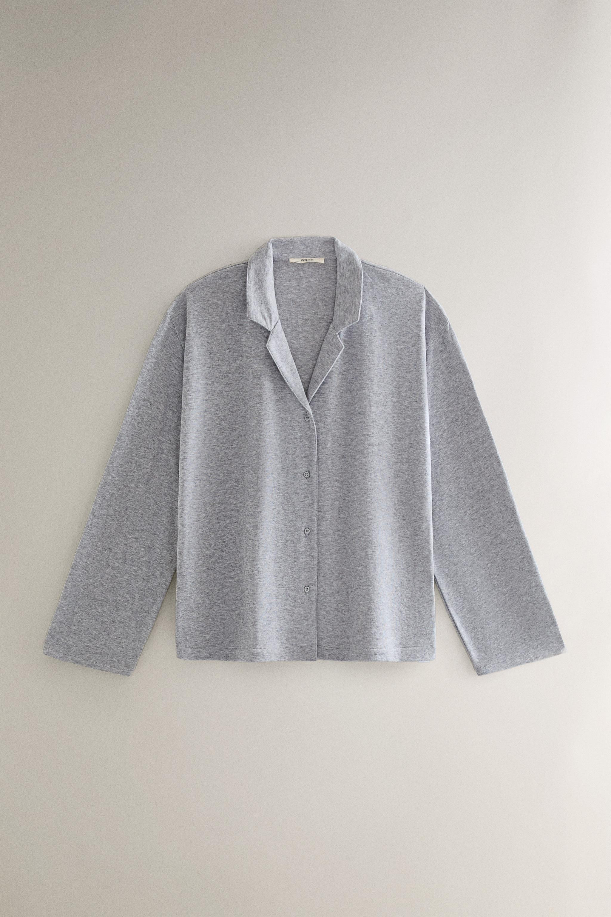 LONG SLEEVE COTTON SHIRT | Zara UK
