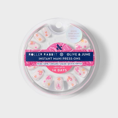 Roller Rabbit x Target - Olive & June Press-On Fake Nails - XS Round - Sea Life - 42ct | Target