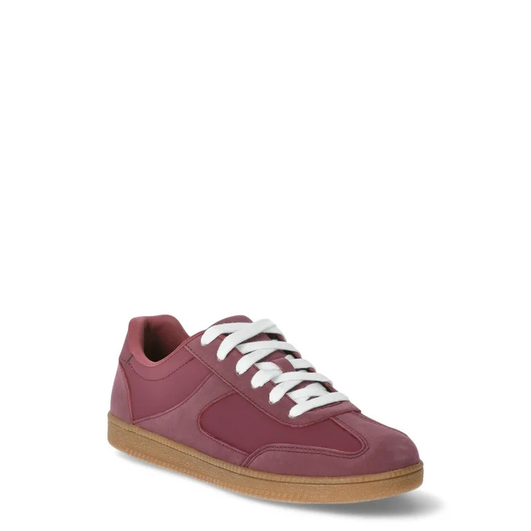 No Boundaries Women's Lace Up Sporty Sneakers, Wide Width Available | Walmart (US)
