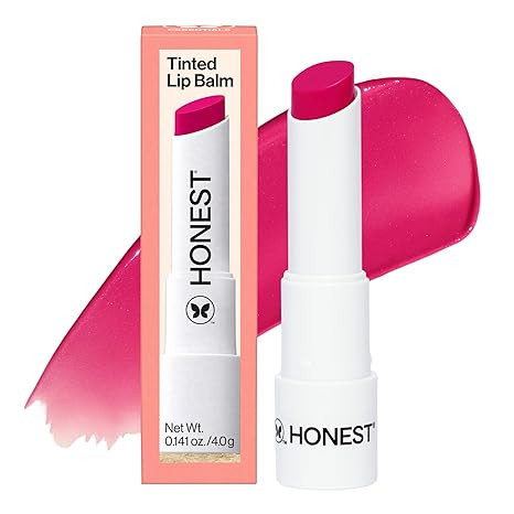 Honest Beauty Moisturizing Vegan Tinted Lip Balm, Antioxidant-Rich Acai Extracts, Avocado Oil, Pa... | Amazon (US)