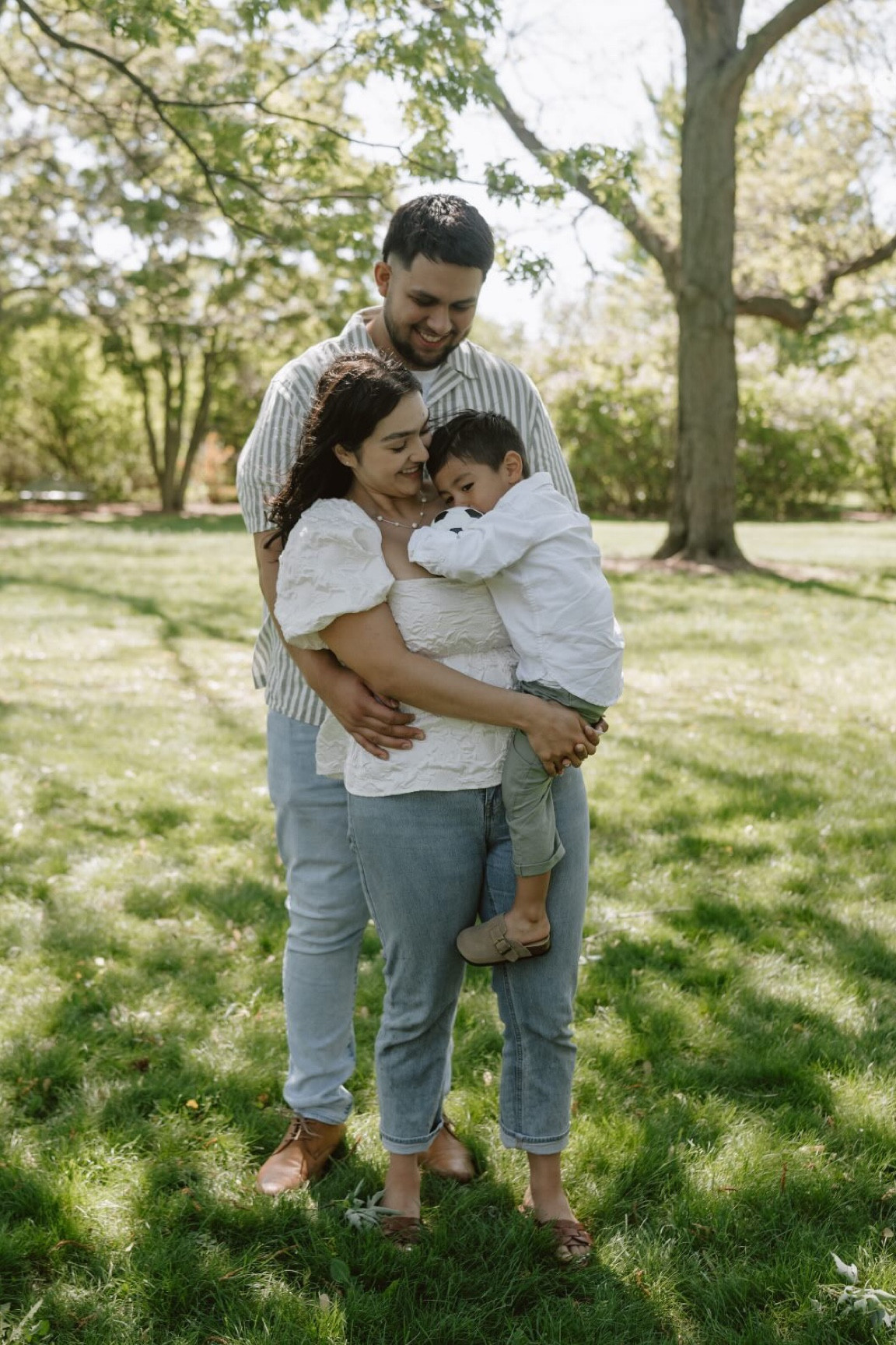 family photos during end of summer 