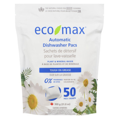 eco-max Automatic Dishwasher Pacs Fragrance-Free | Well.ca