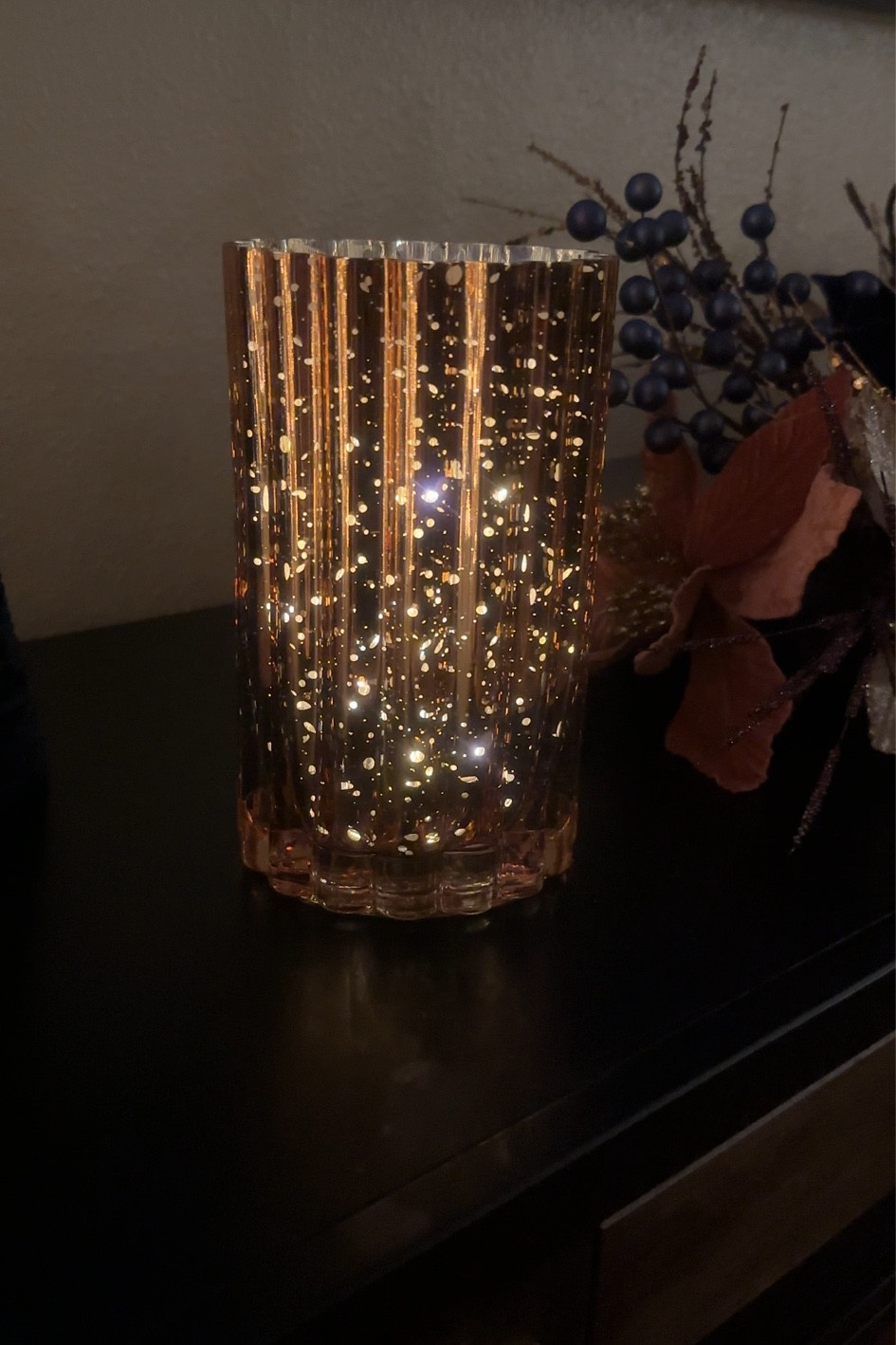 Hurricane glasses with battery operated twinkle lights. Beautiful living room or bedroom decor

#LTKFindsUnder50 #LTKHome
