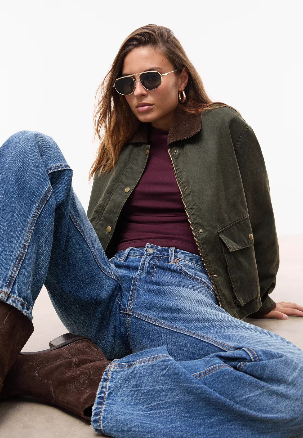 Kurzer gewachster Kombi-Parka - Jacken und Strickjacken für Damen | Stradivarius Deutschland | Stradivarius DE