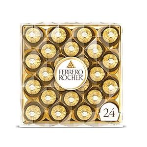 Ferrero Rocher, 24 Count, Premium Milk Chocolate Hazelnut, Chocolates for Gifting, 10.6 oz | Amazon (US)