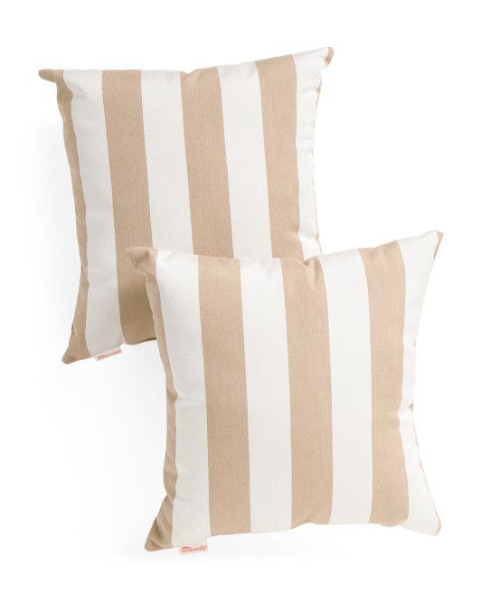 Made In Us 18x18 2pk Indoor Outdoor Sunbrella Pillows | TJ Maxx