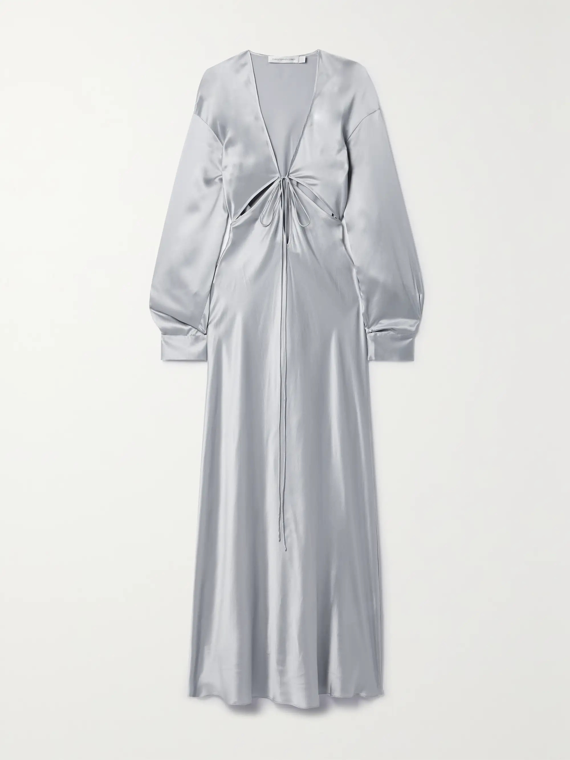 Triquetra cutout silk-satin maxi dress | NET-A-PORTER (UK & EU)