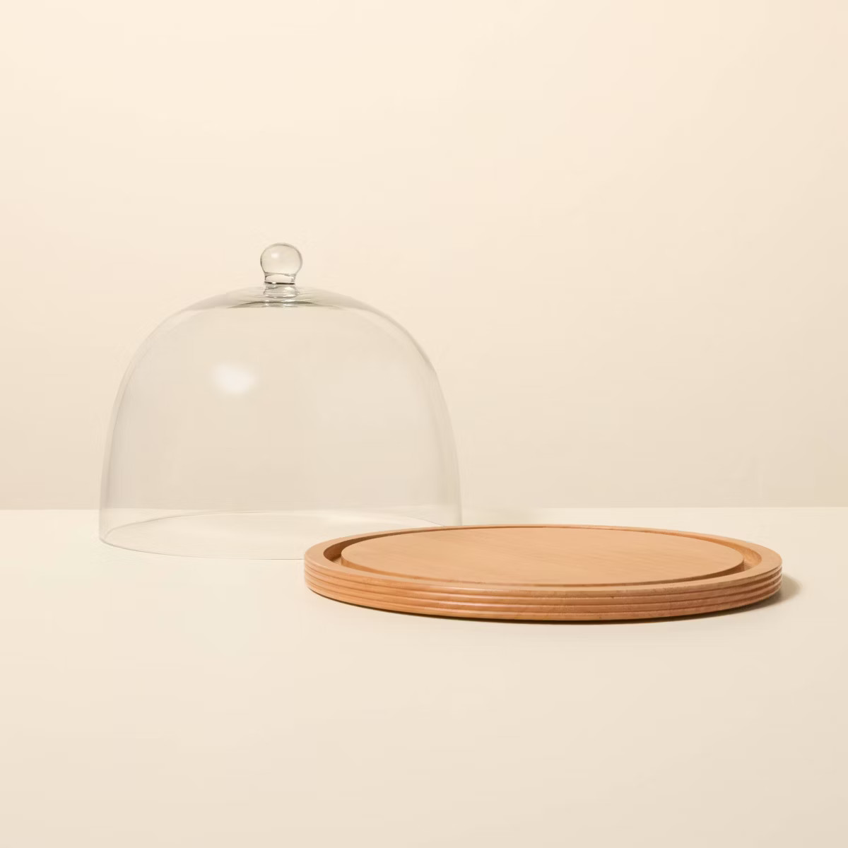 Wood and Glass Cake Stand - Hearth & Hand™ with Magnolia | Target