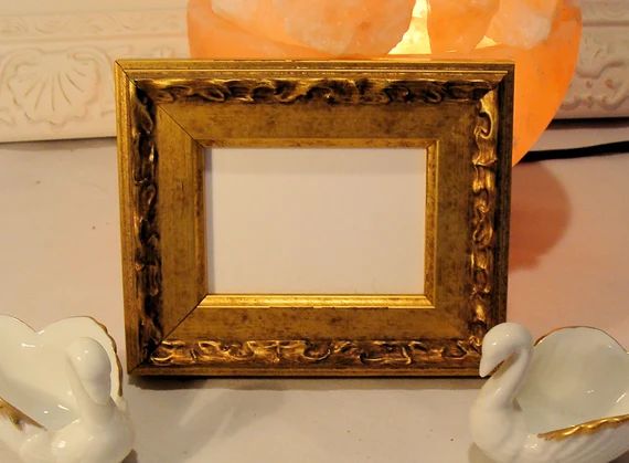 Ornate Antiqued Gold Finished Wood Frame for Aceo's | Etsy | Etsy (US)