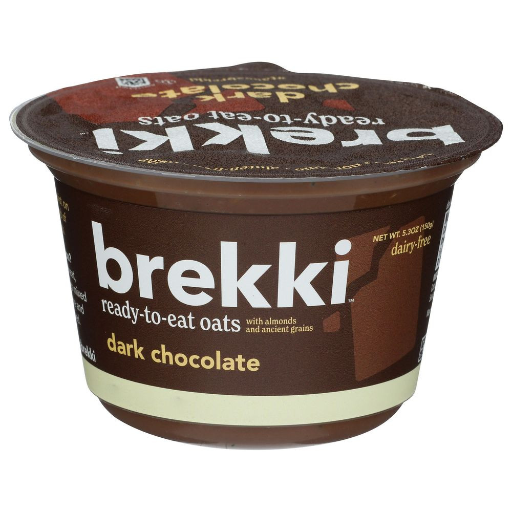 Brekki Overnight Oats with Dark Chocolate, 5.3 Ounce -- 8 per case | Food Service Direct