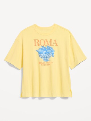 Short-Sleeve Loose Graphic T-Shirt | Old Navy (US)