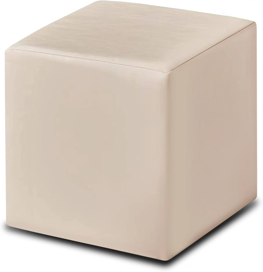Wimarsbon Faux Leather Ottoman Square Footrest Stool Multifunctional Upholstered Ottoman Shoe Cha... | Amazon (US)