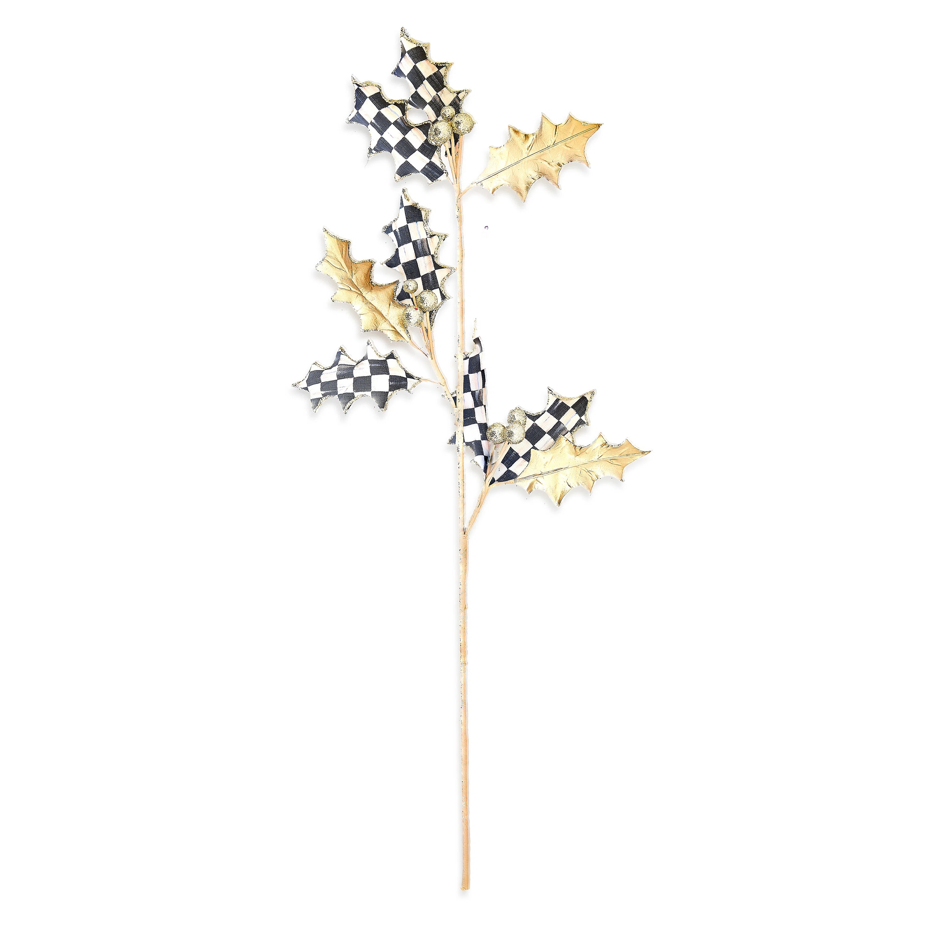 Courtly Noel Holly Leaf Spray | Wayfair North America