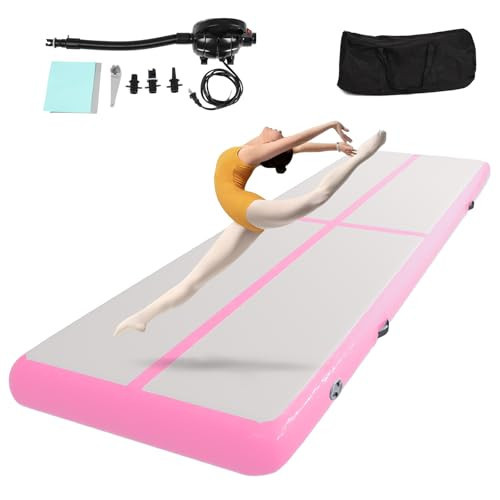 Inflatable Gymnastics Air Tumbling Track Mat,10ft 4 Inch Thick Gymnastics Air Mat for Home Use/Training/Cheerleading/Yoga/Water with Electric Pump | Amazon (US)