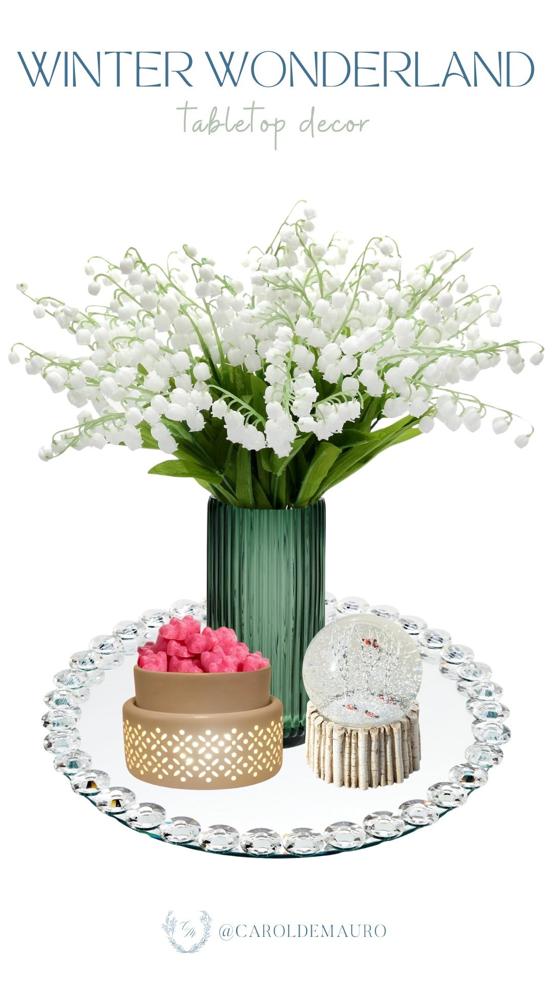 Your tabletop is officially ready for the season with crisp whites and touches of icy blue. It’s an easy way to make your home feel festive without losing that clean, modern aesthetic you love.

amazon home, winter wonderland, tabletop decor, table vignette, home refresh, home scents, faux flowers, floral arrangements

#LTKU #LTKHome #LTKSeasonal