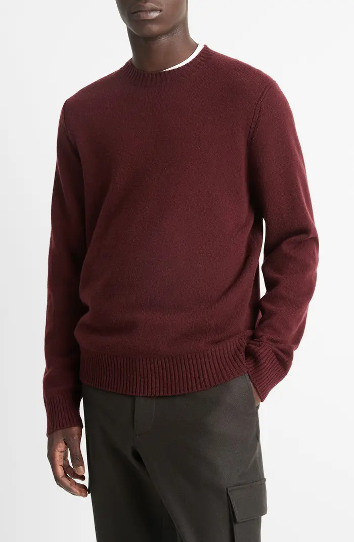 Classic Wool & Cashmere Crewneck Sweater | Nordstrom