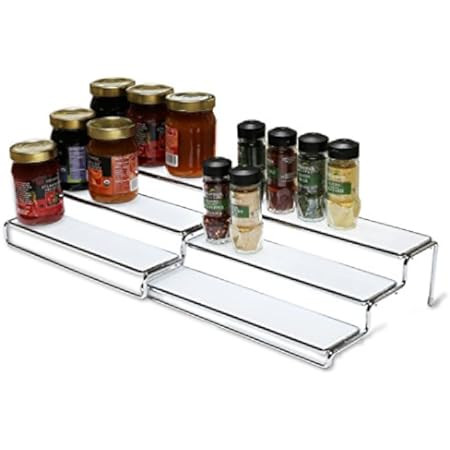 Pantry Organization and Storage Clear Acrylic Spice Rack Organizer for Cabinet & Countertop (ASSEMBL | Amazon (US)