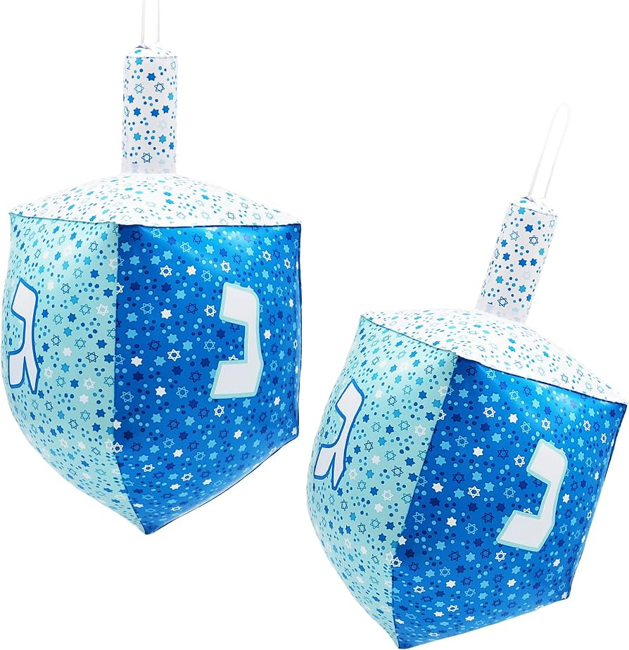 The Dreidel Company Hanukkah Inflatable Dreidel, Party Decorations, 24" Tall | Amazon (US)