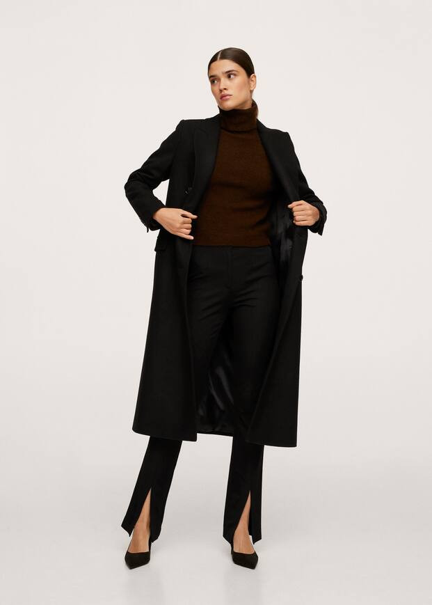 Double-breasted wool coat | MANGO (US)
