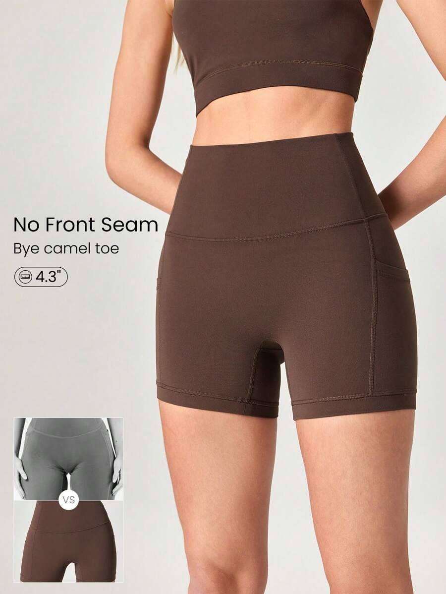 GLOWMODE 4.3" FeatherFit™ Anti-Slip Pocket Bike Shorts Non Front Seam Low Impact Cycling Runnin... | SHEIN