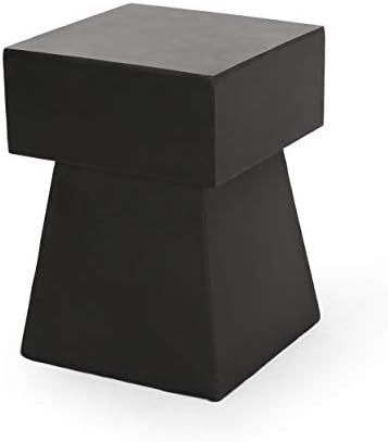 Christopher Knight Home 312612 Jack Outdoor Modern Side Table, Matte Black | Amazon (US)