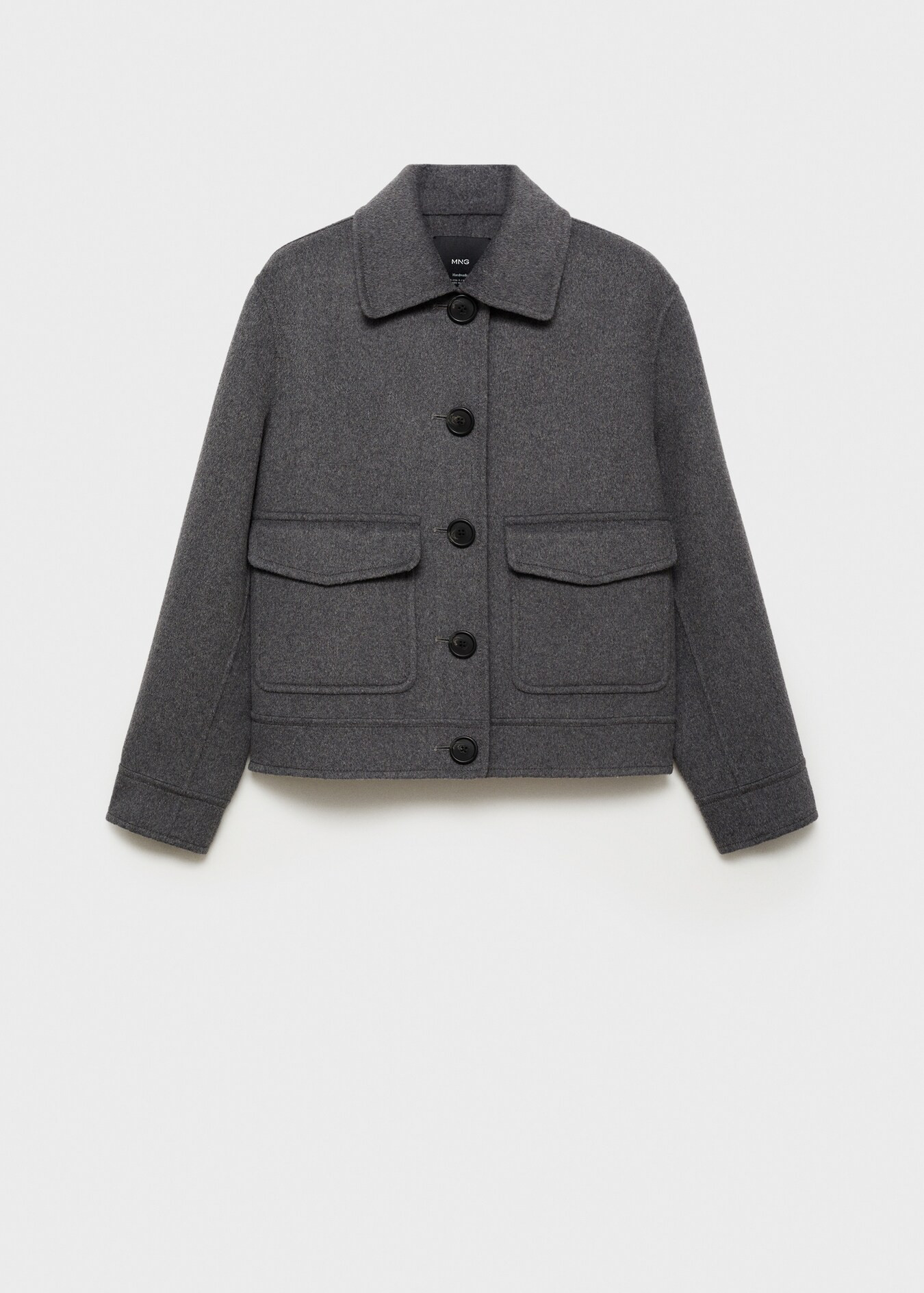 Wool-blend jacket with pockets | MANGO (UK)