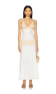 Auteur Studio Sylvie Dress in White Natural Combo from Revolve.com | Revolve Clothing (Global)