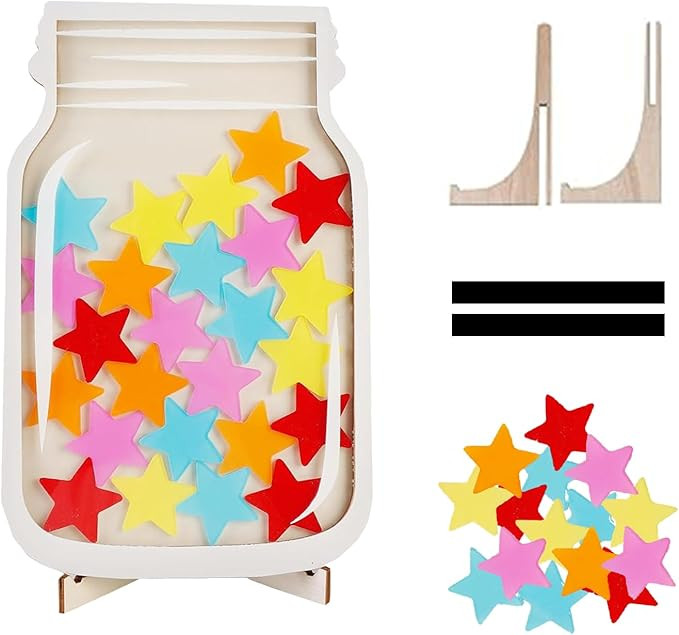 Reward Jar Classroom Magnetic Reward Jar for Classroom Board Personalized Stars Reward Jar for Ki... | Amazon (US)