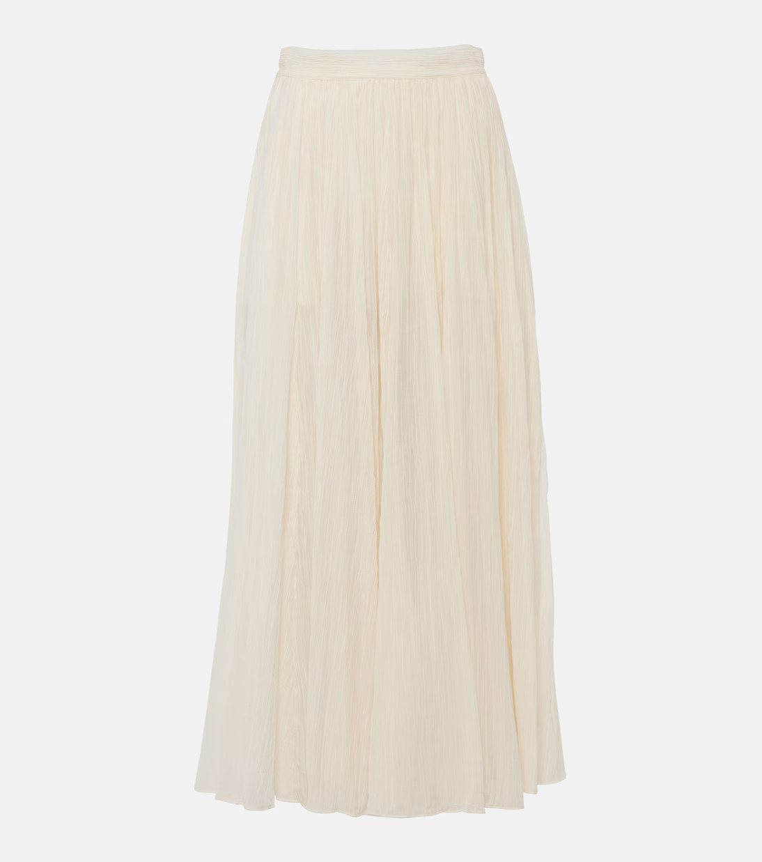 Plissé cotton-blend maxi skirt | Mytheresa (US/CA)