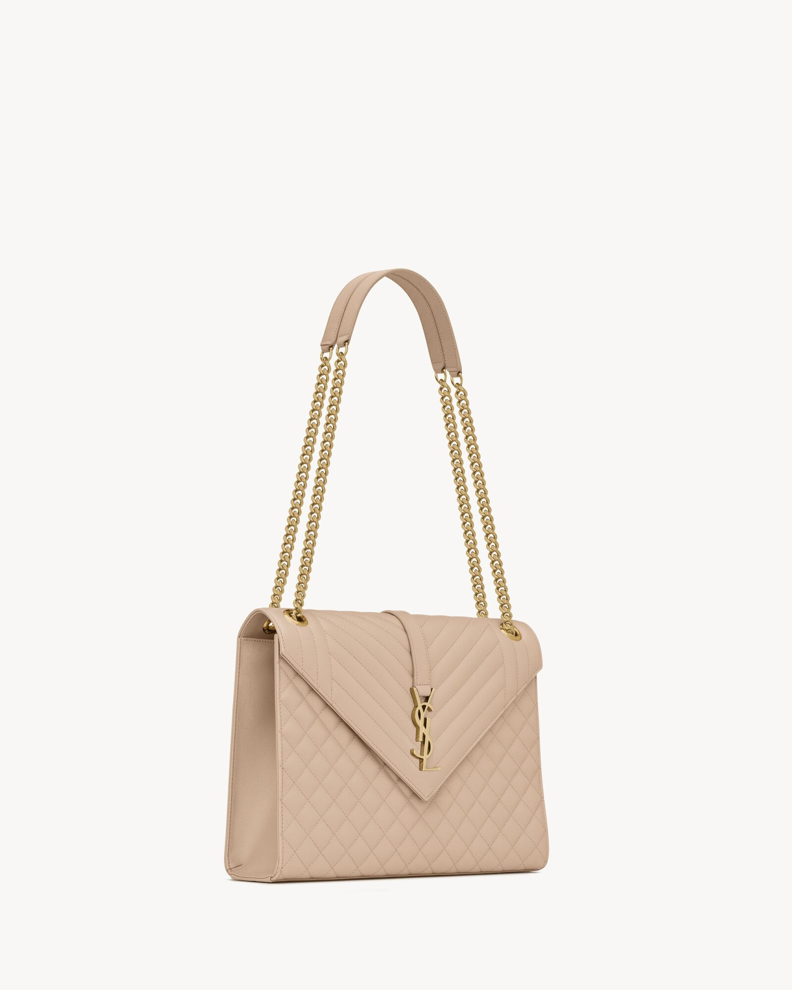 envelope large bag in mix matelassé grain de poudre embossed leather | Saint Laurent Inc. (Global)