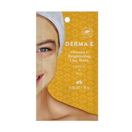 Derma E Vitamin C Brightening Clay Single Use Face Mask Foil Pack, 0.35 Oz | Walmart (US)
