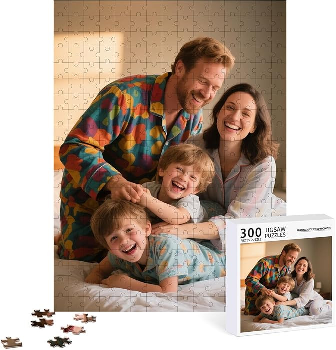 Custom Puzzle 120/200/300/500/1000/1500 Pieces, Personalized Picture Jigsaw Puzzle from Your Own ... | Amazon (US)