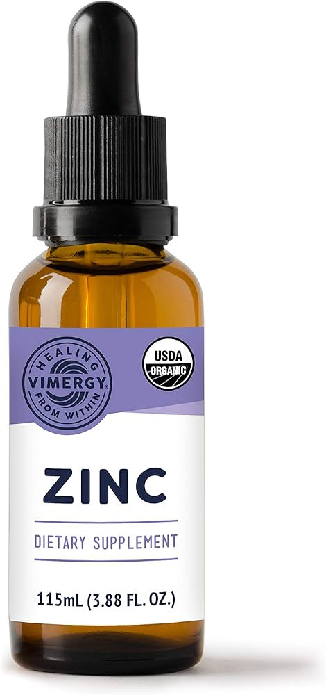 Vimergy Organic Liquid Zinc, 57 Servings – Alcohol Free Zinc Sulfate – Supports Immune Health... | Amazon (US)