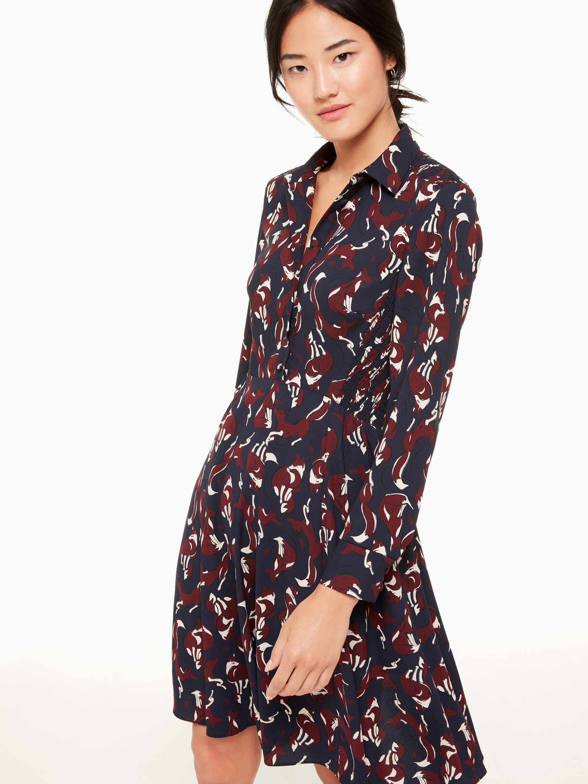 foxes smocked dress | Kate Spade (US)