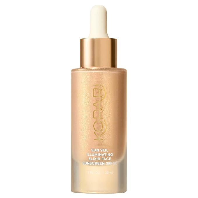 Kopari Sun Veil Illuminating Elixir Face Sunscreen SPF 38 | Lightweight Face Sunscreen with Shea ... | Amazon (US)