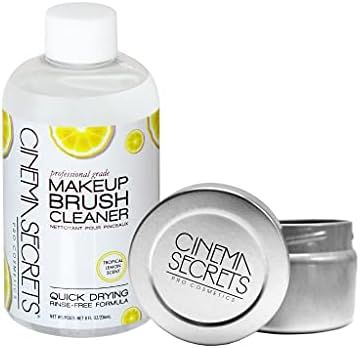 Cinema Secrets Makeup Brush Cleaner Pro Starter Kit 8oz+Tin, Lemon | Amazon (US)