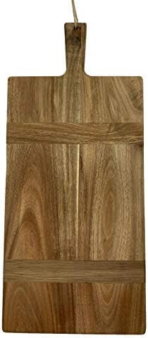 Chloe and Cotton Acacia Wood 22.5 Inches Oversized Serving Board With Handle | Charcuterie Board ... | Amazon (US)