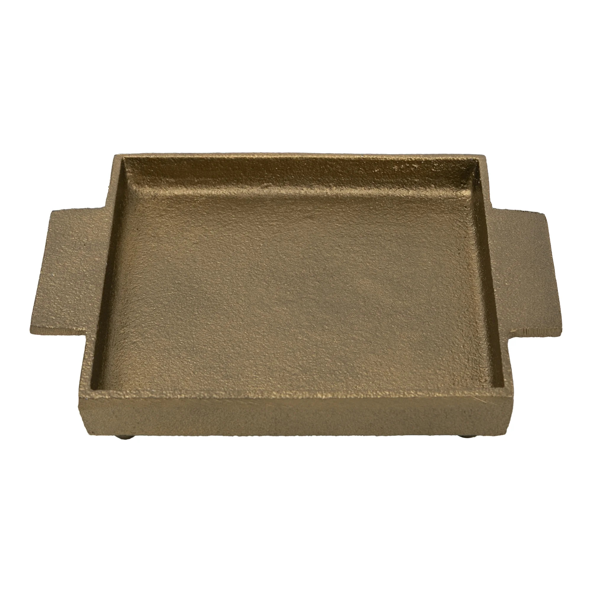 Better Homes & Gardens 5" Decorative Gold Cast Iron Pillar Tealight Candle Holder Plate | Walmart (US)