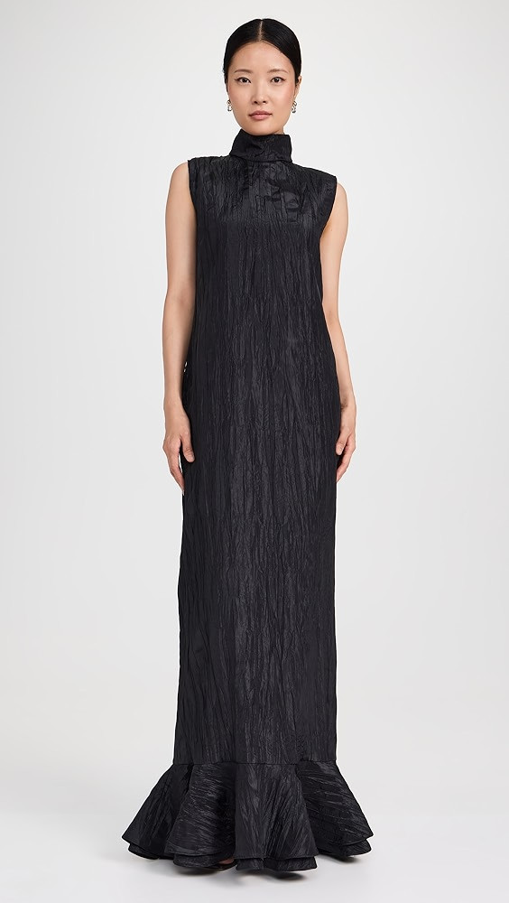 Dur Doux Black Crinkle Taffeta Gown | Shopbop | Shopbop