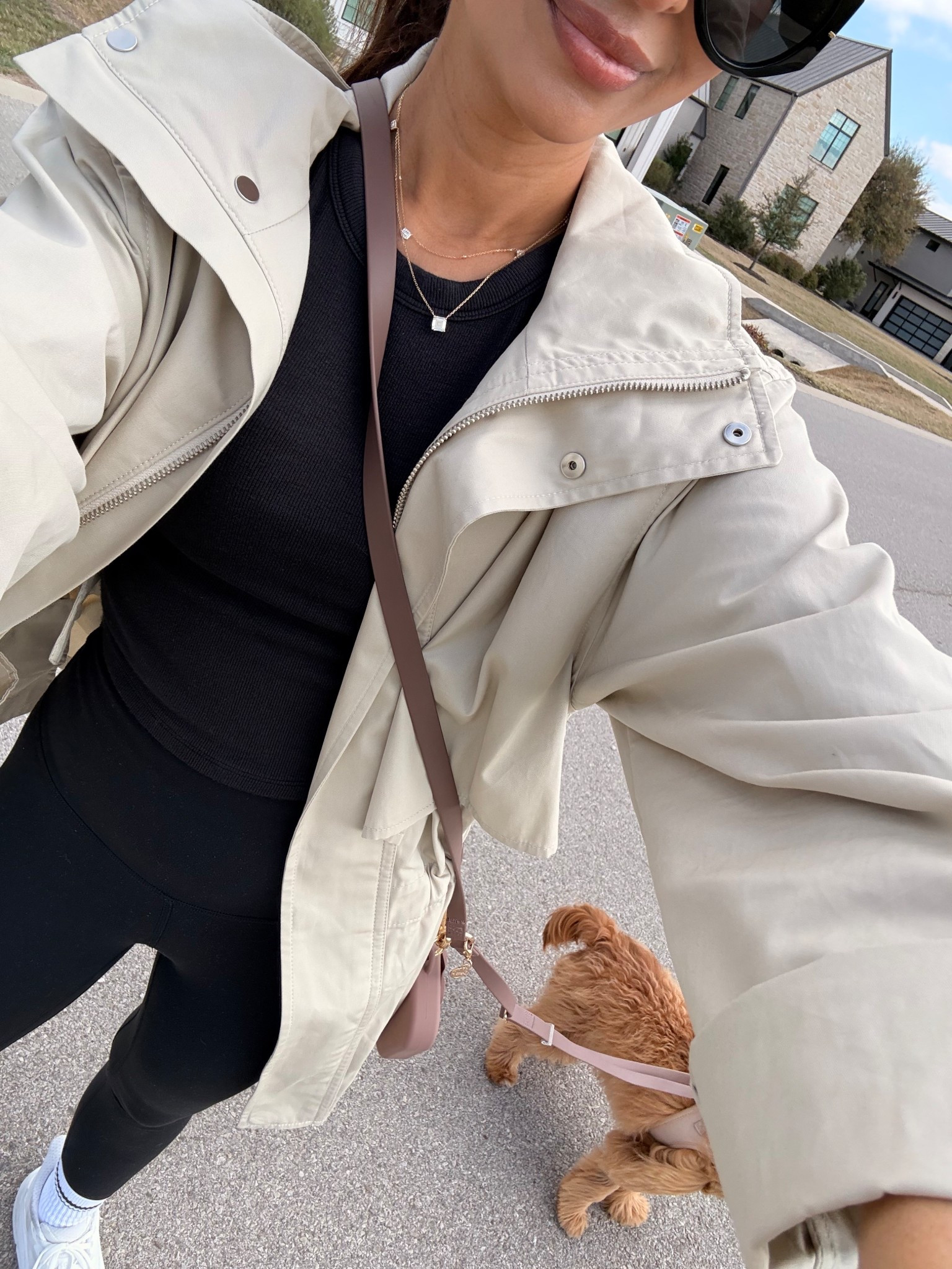Today's comfy chic look, adding a simple trench this season instantly polishes your look! I linked mine + some similar options below. I size up to a 4 in these ribbed tops and I do a size 2 in 25 in length in leggings 

#LTKootd #LTKPetite #LTKfitnessgoals