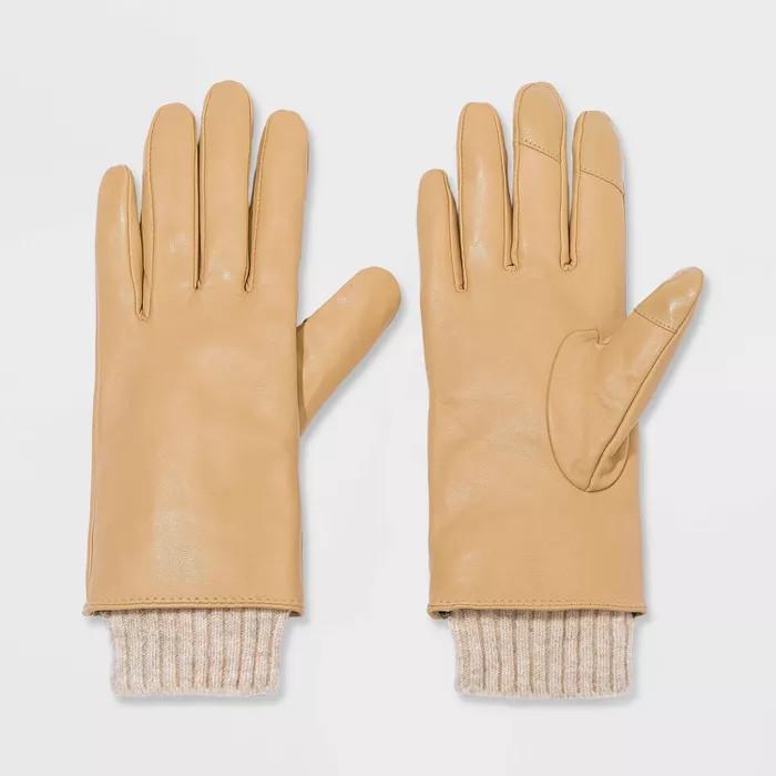 Women's Leather Gloves - A New Day™ | Target