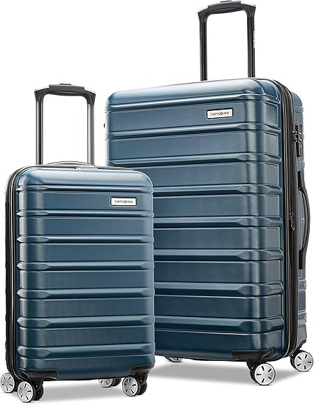 Samsonite Omni 2 Hardside Expandable Luggage with Spinner Wheels, 2-Piece Set (20/24), Teal | Amazon (US)