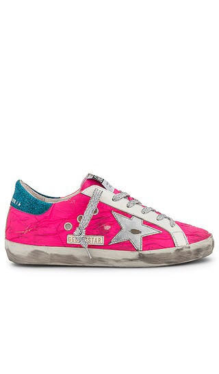 Superstar Sneaker in Fuchsia, Silver & Turquoise | Revolve Clothing (Global)