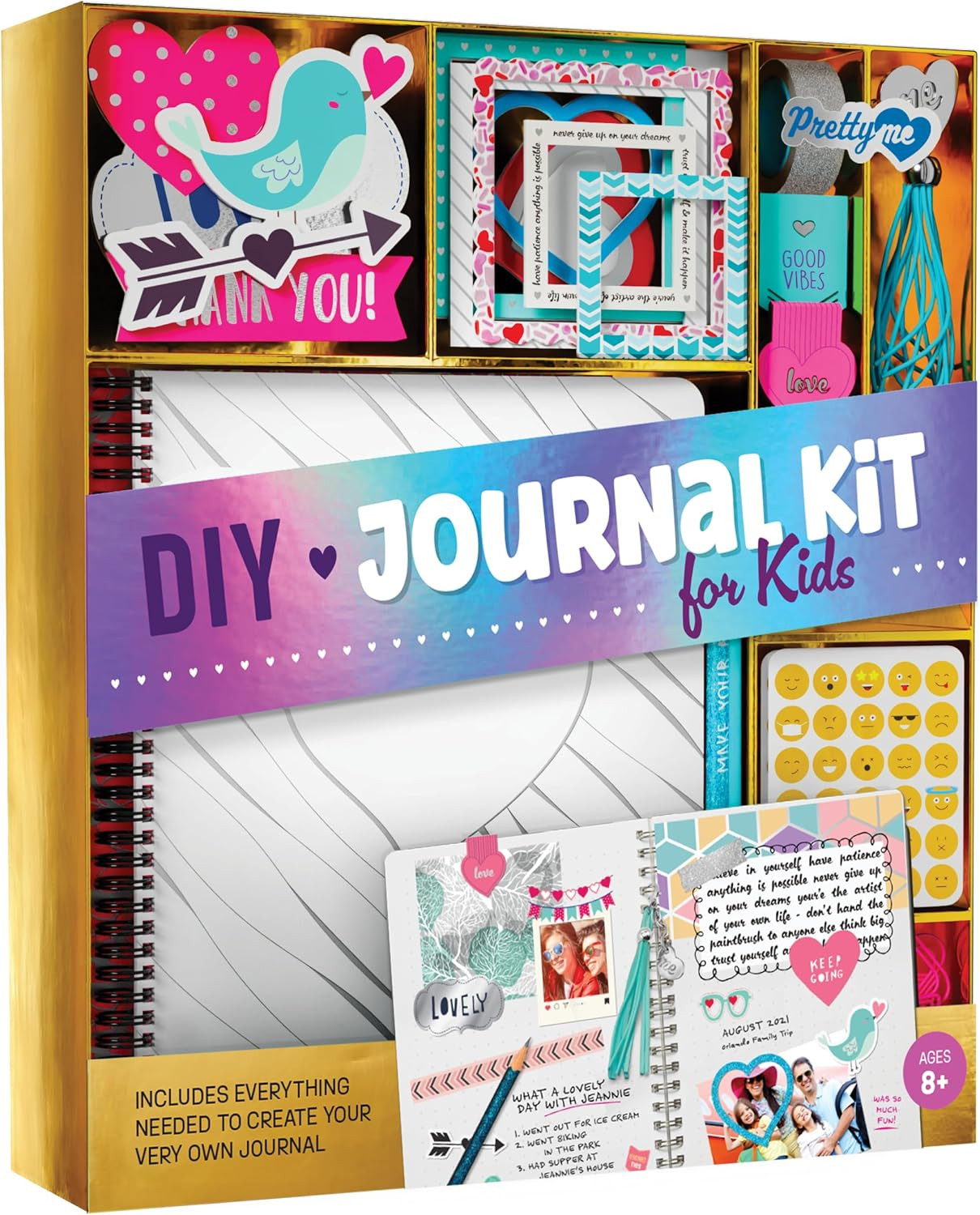 Pretty Me DIY Journal Kit for Girls - Gift for 8-14 Year Old Girl - Cool Birthday Gifts Ideas for... | Amazon (US)