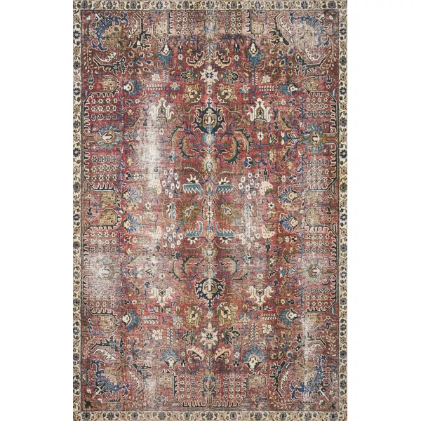 Jules Oriental Merlot Area Rug | Wayfair North America