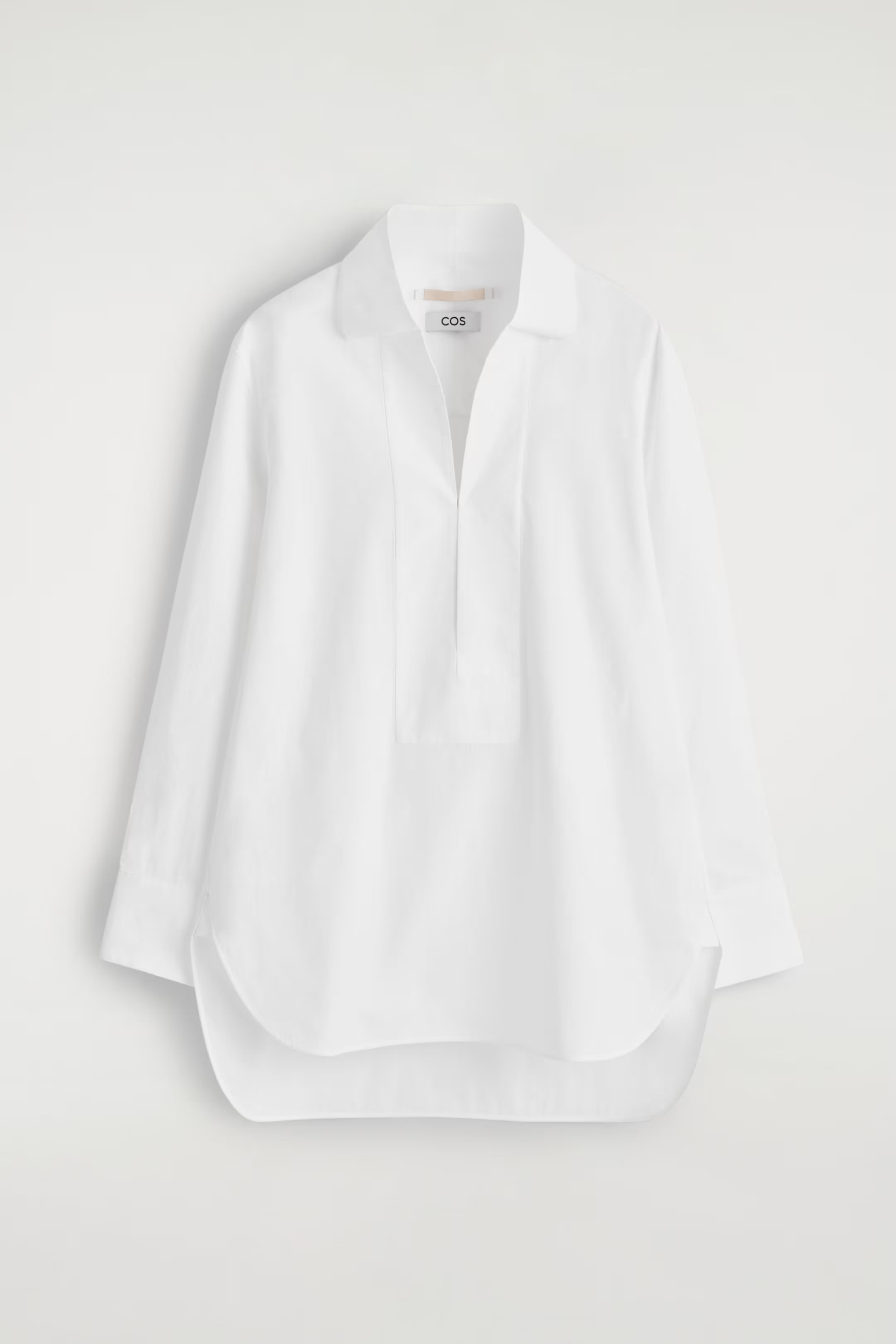 EXAGGERATED COTTON SHIRT - WHITE | COS GB | COS UK