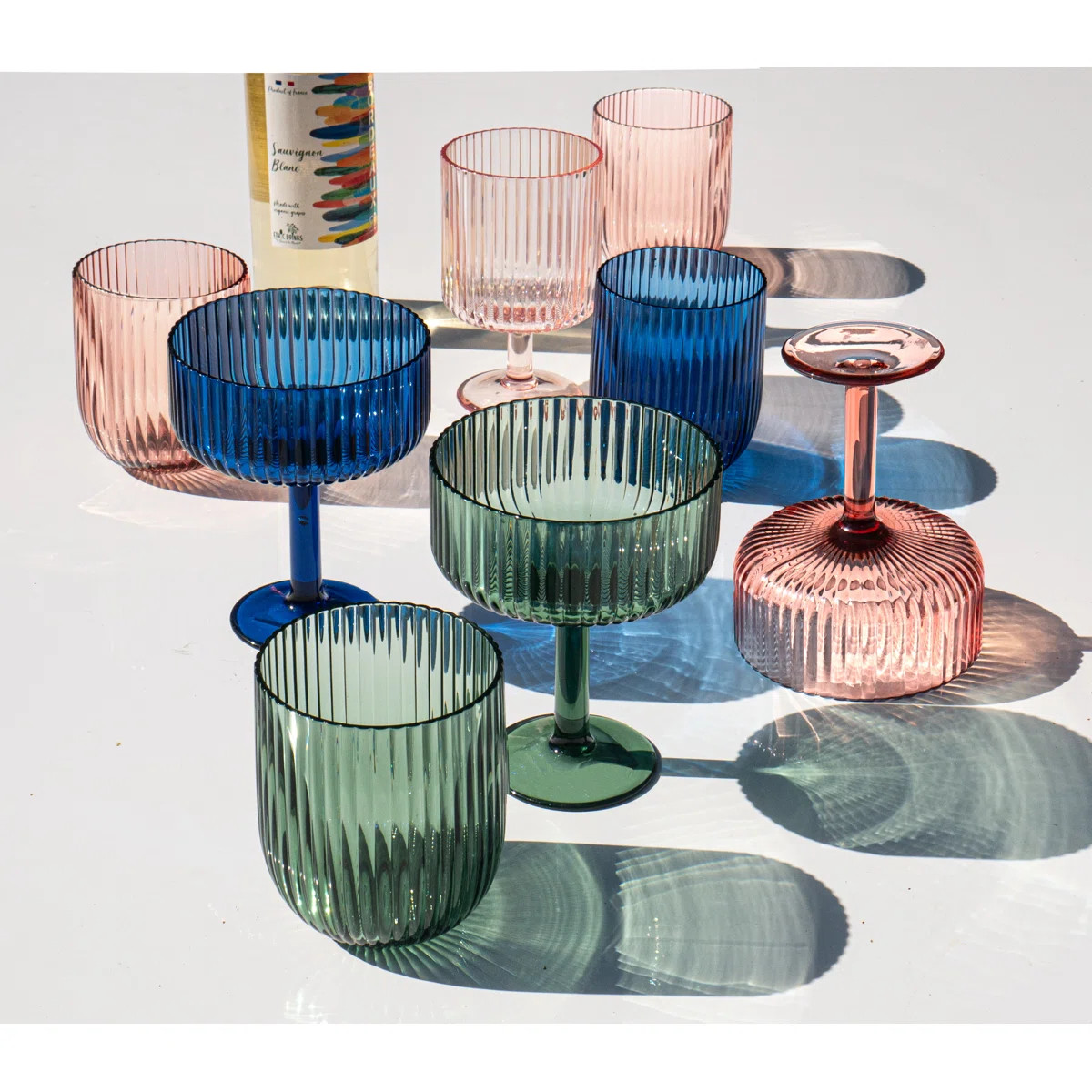 Mesa Acrylic Coupe Glass  (Set of 6) | Wayfair North America