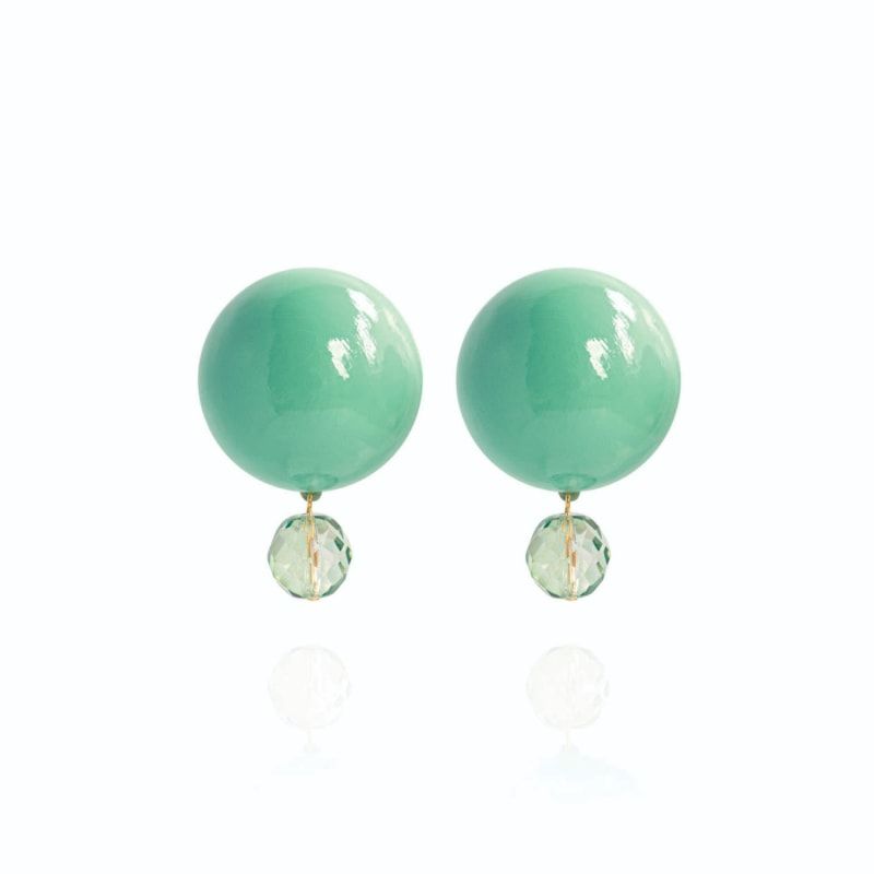 Luna Earrings In Sweet Mint | Wolf & Badger (US)