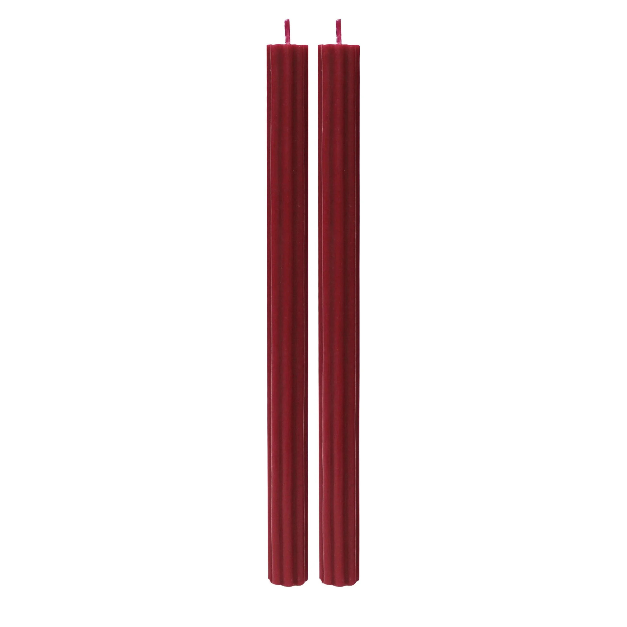 Better Homes & Gardens Unscented Taper Candles, Red, 2-Pack, 11 Inches Height | Walmart (US)