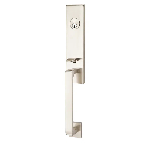 Davos Handleset with Single Cylinder Deadbolt and Door and Rosette | Wayfair North America